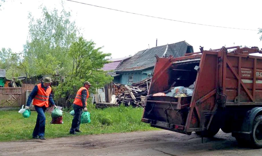 Вывоз мусора из частного дома в Павловском Посаде в октябре