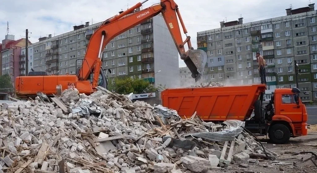 Профессиональный вывоз строительного мусора в Павловском Посаде в октябре