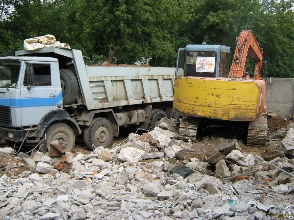 Вывоз бетонного боя и утилизация в Павловском Посаде в октябре