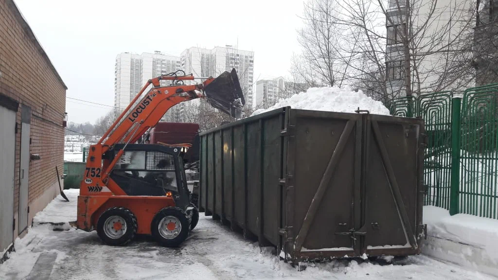 Вывоз снега контейнерами в Павловском Посаде — цена от 3252 руб., заказать контейнер для снега в ПроМусор